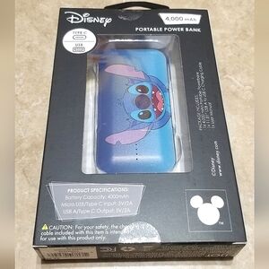 Disney Stitch 4000 mAh Portable Power Bank